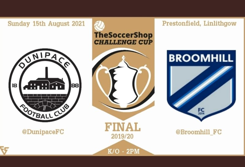 Dunipace FC, South Of Scotland Challenge Cup Final